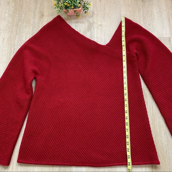 A.L.C. Charly One Shoulder Wool Cashmere Sweater - Picture 13 of 14